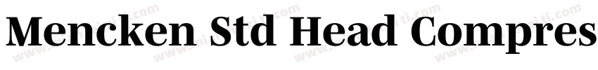 Mencken Std Head Compress字体转换